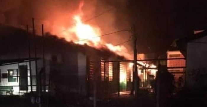 Incêndio destrói escola em Parobé