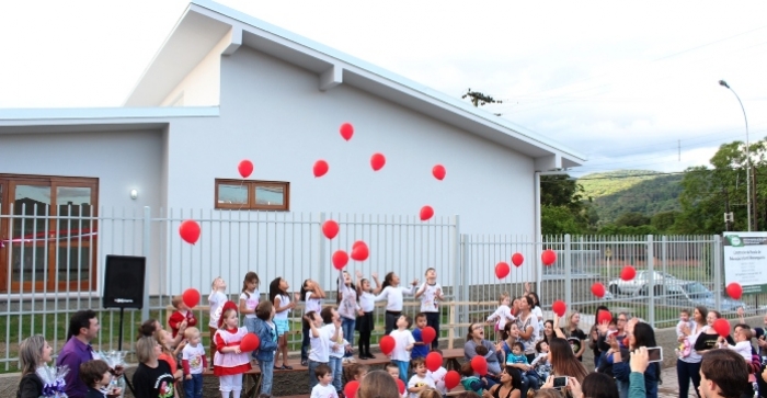 Prefeitura de Três Coroas inaugura novo prédio destinado à Escola Moranguinho 