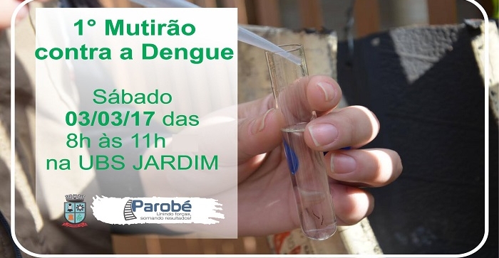 Vigilância Sanitária realiza 1° Mutirão contra a Dengue em Parobé